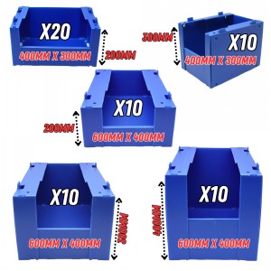 Correx Type Stacking Pick Boxes Bulk Pallet Deal 01